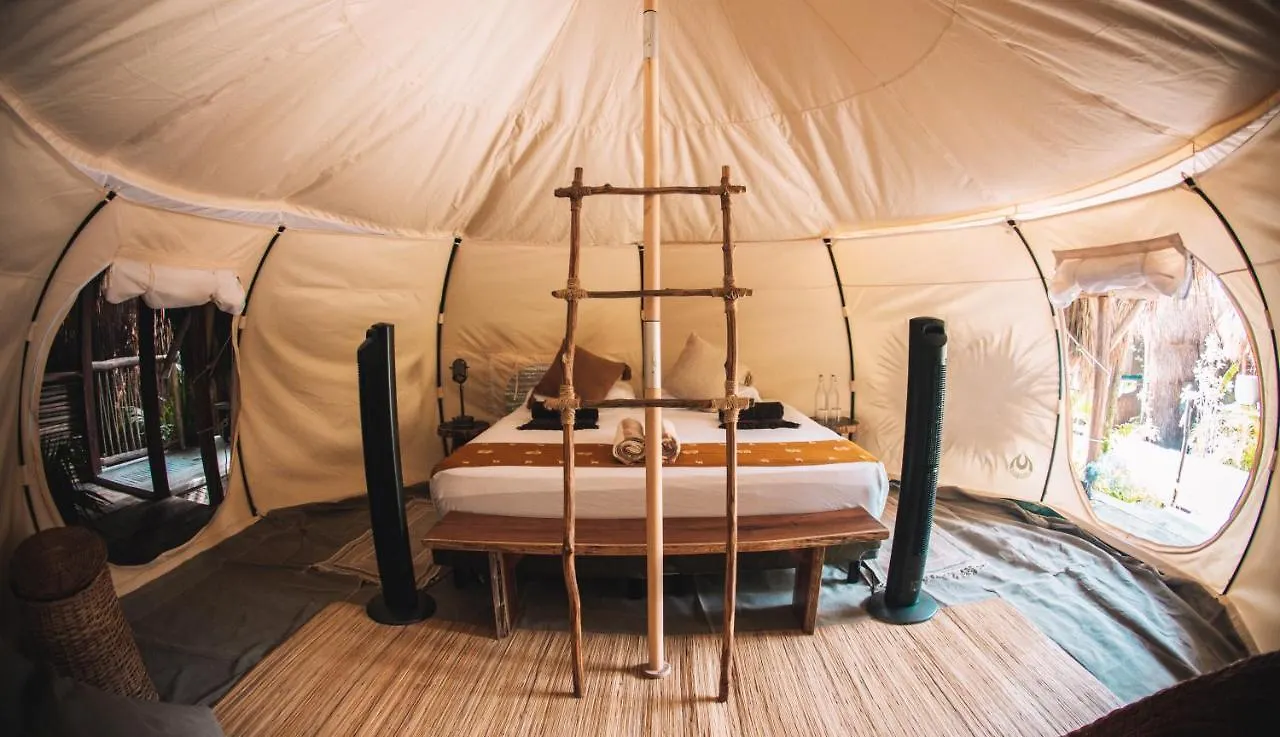 Lüks kamp alanı Uman Glamping & Cenote Tulum Otel